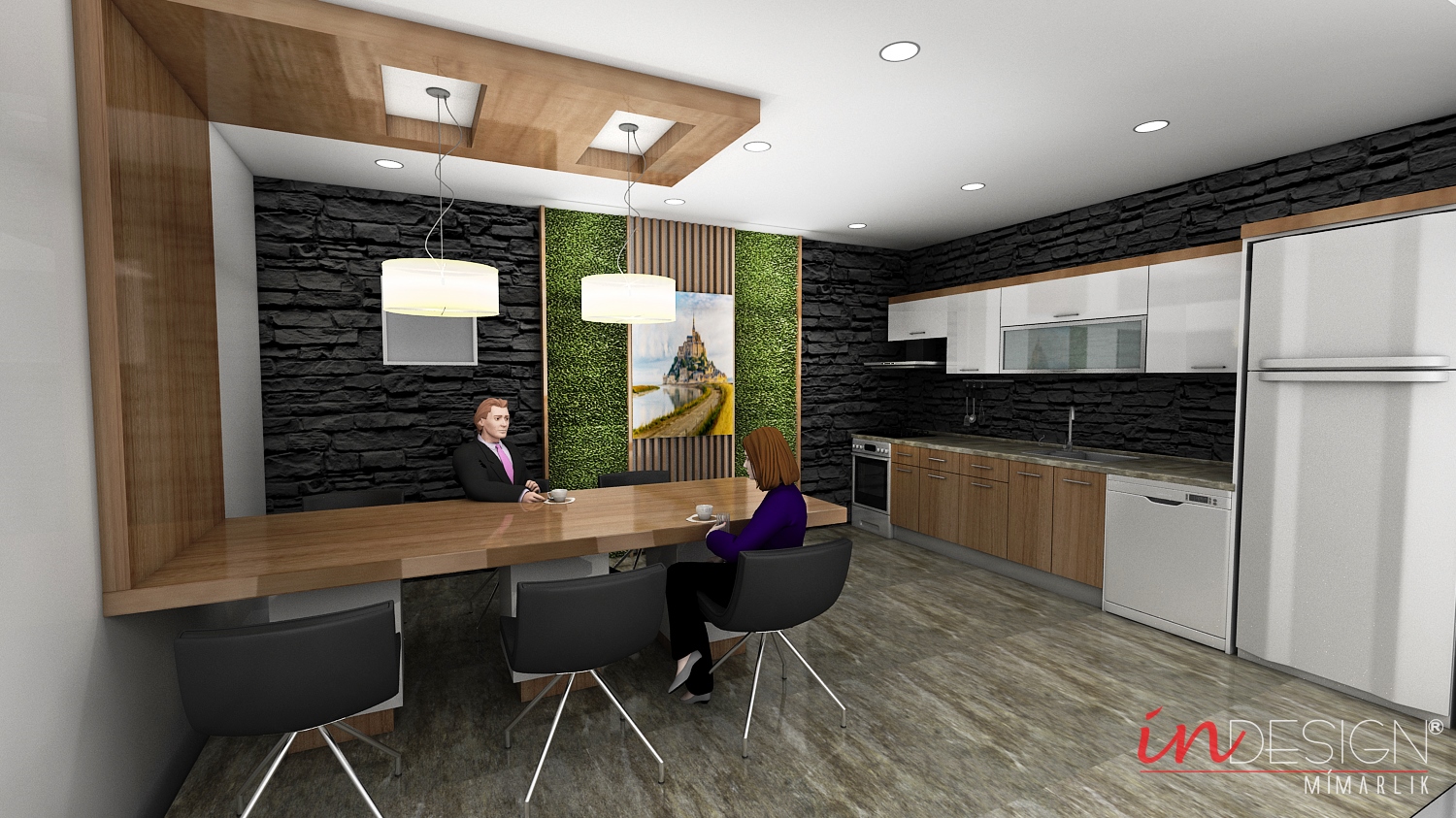 MARANDA GROUP SHOWROOM TASARIMI MUTFAK KAFE (merkez satış