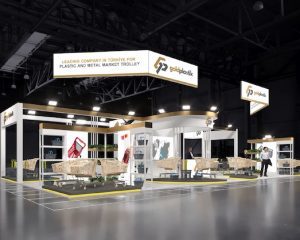 Gold Plastik Fuar standı tasarımı | Euroshop messe Dusseldorf Germany